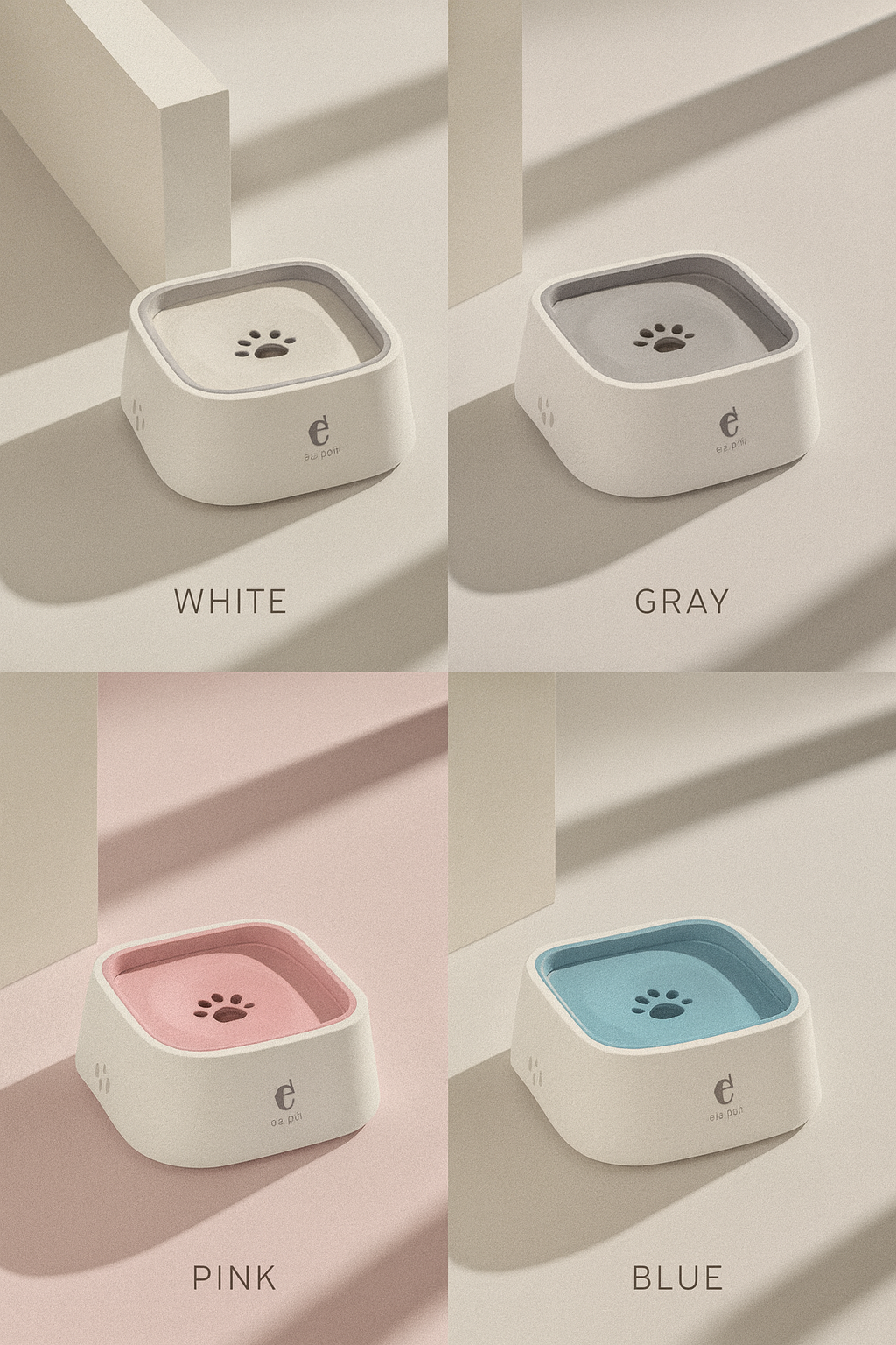 Dog Drinking Water Bowl with Floating Design - Non-Wetting, Non-Skid, Large Capacity