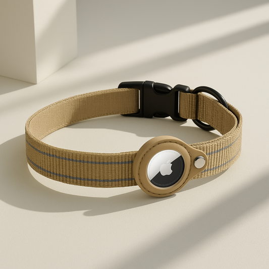 Waterproof Reflective Pet Collar for Apple AirTag – Anti-Lost Protective Tracker Holder for Dogs & Cats