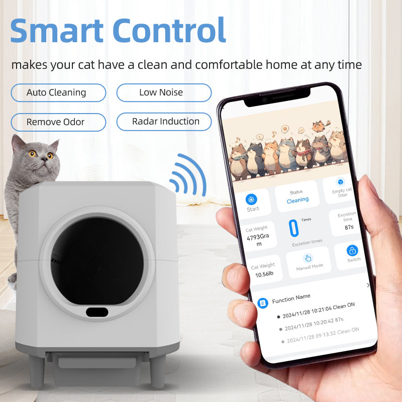 Smart Automatic Pet Feeder (Wi-Fi, Timed, Portion Control, Low-Noise)