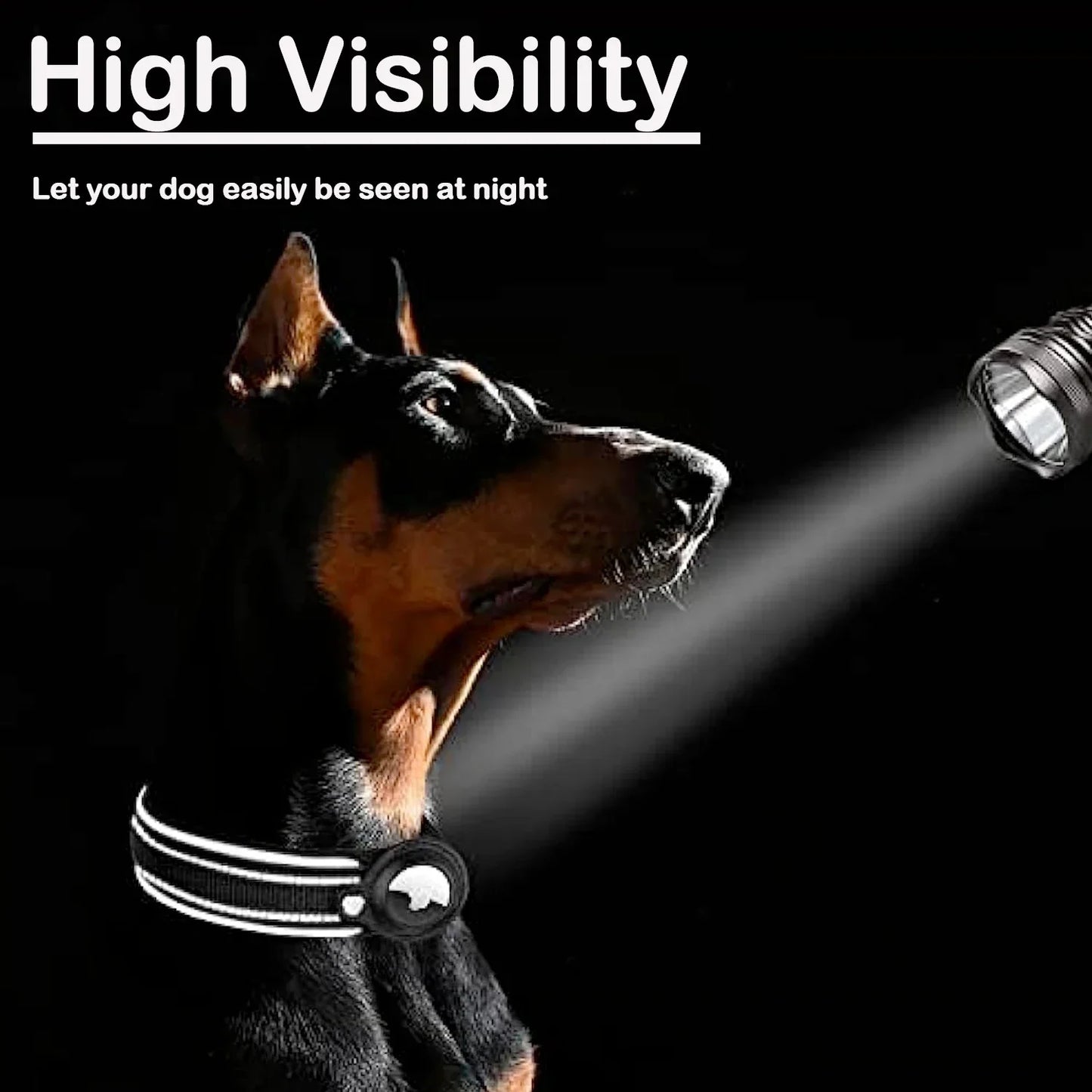 Waterproof Reflective Pet Collar for Apple AirTag – Anti-Lost Protective Tracker Holder for Dogs & Cats