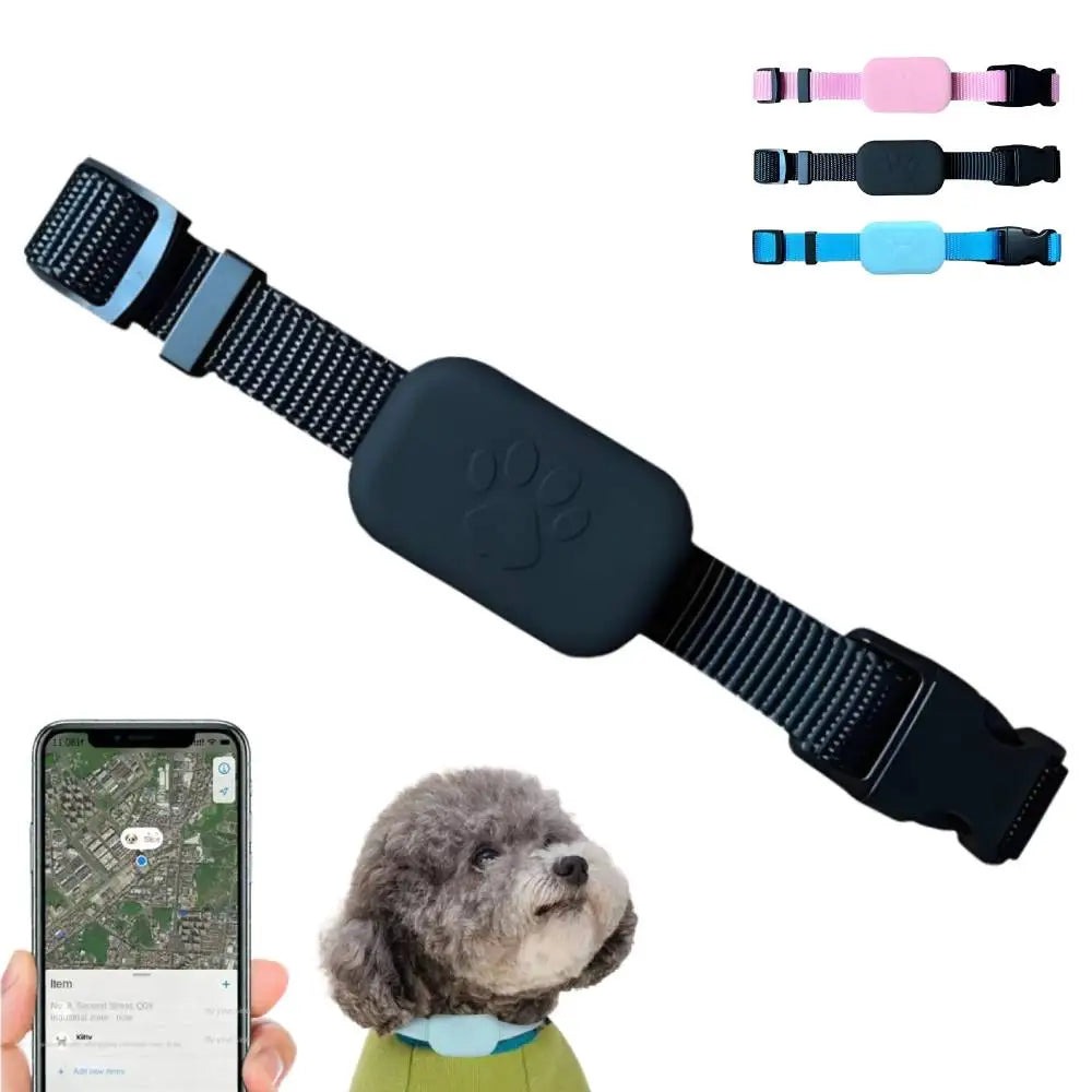 Waterproof Pet GPS Tracker – Dog & Cat Locator with Durable Silicone Collar, No Subscription Required, Lost Pet Recovery Device, Compatible with iOS & Android